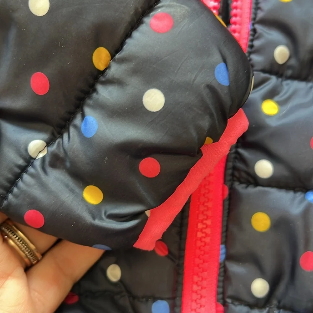 Gap - 6-12m, navy polka dot puffer coat, light weight - Picture 5 of 7